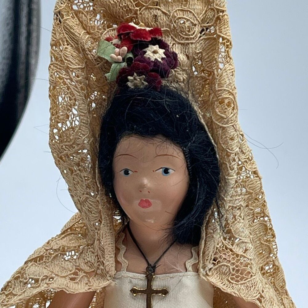 Antique bisque Spanish Wedding doll.